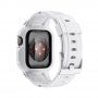 Wytrzymałe etui Armor z paskiem dla Apple Watch 41mm / 40mm / 38mm - biały