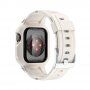 Wytrzymałe etui Armor z paskiem dla Apple Watch Ultra 49mm - kremowy