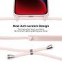 Silikonowa osłona ze smyczą dla iPhone 14 - różowe