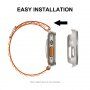 Metalowa obudowa ENKAY z hartowanym szkłem dla Apple Watch Ultra 49 mm - srebrny