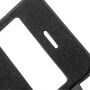 Futerał flip z otworem dla iPhone SE (2016) / 5 / 5S - czarny
