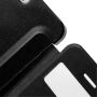 Futerał flip z otworem dla iPhone SE (2016) / 5 / 5S - czarny