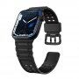 Wytrzymały silikonowy pasek dla Apple Watch 42mm / 41mm / 40mm / 38mm - czarny