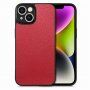 Pokrowiec z błyszczącej skóry PU dla iPhone 14 - czerwony