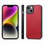 Pokrowiec z błyszczącej skóry PU dla iPhone 14 - czerwony