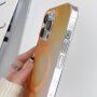 Półprzezroczysty pokrowiec z wzorem w kolorze wody i MagSafe dla iPhone 14 Plus - pomarańczowe