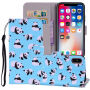 Pokrowiec flip dla iPhone XS Max - pandy