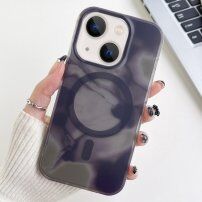 Półprzezroczysty pokrowiec z wzorem w kolorze wody i MagSafe dla iPhone 14 Plus - szary