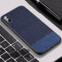 CAFELE luksusowe etui dla iPhone XS / iPhone X - ciemnoniebieskie