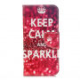 Futerał flip dla iPhone XS / iPhone X - Keep calm and sparkle