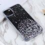 Etui przezroczyste z cekinami do iPhone 14 Plus - fioletowy