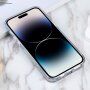 Etui przezroczyste z cekinami do iPhone 14 Pro - tęcza