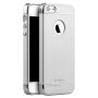 IPAKY eleganckie etui dla iPhone 5 / 5S / SE (2016) - srebrne