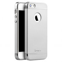 IPAKY eleganckie etui dla iPhone 5 / 5S / SE (2016) - srebrne