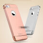 IPAKY eleganckie etui dla iPhone 5 / 5S / SE (2016) - srebrne
