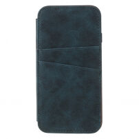 Futerał flip w stylu vintage dla iPhone SE (2020/2022) / 8 / 7 - niebieski