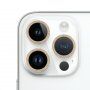 Szkło hartowane z brokatowymi ramkami chroniącymi obiektyw aparatu dla iPhone 14 Pro / 14 Pro Max - złoty agat