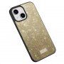 Elegancka brokatowa osłona Sulada dla iPhone 14 - złote