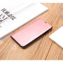 Futerał lustrzany flip dla iPhone XS / iPhone X - różowo-złoty