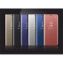 Futerał lustrzany flip dla iPhone XS / iPhone X - różowo-złoty