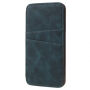 Futerał flip w stylu vintage dla iPhone XS / iPhone X - niebiesko-zielony
