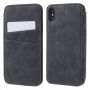 Futerał flip w stylu vintage dla iPhone XS / iPhone X - szary