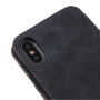 Futerał flip w stylu vintage dla iPhone XS / iPhone X - szary