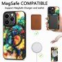Pokrywa z geometrycznym wzorem i MagSafe dla iPhone 14 Pro - trójkąty