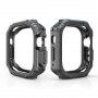 Wytrzymały pokrowiec z wzorem z włókna węglowego dla Apple Watch Ultra 49 mm - czarne