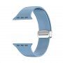 Silikonowy pasek z metalowym zapięciem magnetycznym dla Apple Watch 42mm / 41mm / 40mm / 38mm - niebieskie