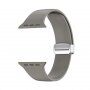 Silikonowy pasek z metalowym zapięciem magnetycznym dla Apple Watch 42mm / 41mm / 40mm / 38mm - szary