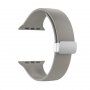 Silikonowy pasek z metalowym zapięciem magnetycznym dla Apple Watch 42mm / 41mm / 40mm / 38mm - szary