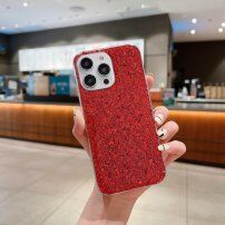 Pokrowiec ochronny z brokatowymi cekinami dla iPhone 12 Pro Max - czerwony