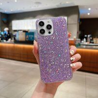 Pokrowiec ochronny z brokatowymi cekinami dla iPhone 12 / 12 Pro - fioletowy