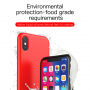 BASEUS ochronne etui silikonowe dla Apple iPhone XS / iPhone X - czerwone