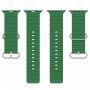 Silikonowy pasek oceaniczny dla Apple Watch Ultra 49mm / 46mm / 45mm / 44mm / 42mm - ciemnozielony