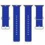 Silikonowy pasek oceaniczny dla Apple Watch Ultra 49mm / 46mm / 45mm / 44mm / 42mm - niebieskie