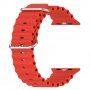 Silikonowy pasek oceaniczny dla Apple Watch Ultra 49mm / 46mm / 45mm / 44mm / 42mm - czerwony