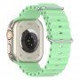 Silikonowy pasek oceaniczny dla Apple Watch Ultra 49mm / 46mm / 45mm / 44mm / 42mm - zielone