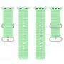 Silikonowy pasek oceaniczny dla Apple Watch 42mm / 41mm / 40mm / 38mm - zielone