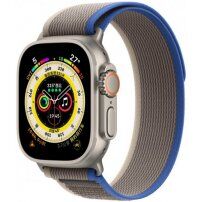 Nylonowy pasek ściągający dla Apple Watch 42mm / 41mm / 40mm / 38mm - niebiesko-szare
