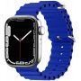 Silikonowy pasek oceaniczny dla Apple Watch Ultra 49mm / 46mm / 45mm / 44mm / 42mm - niebieskie