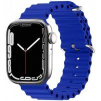 Silikonowy pasek oceaniczny dla Apple Watch 42mm / 41mm / 40mm / 38mm - niebieskie