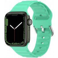Silikonowy pasek Ocean Ripple dla Apple Watch 42mm / 41mm / 40mm / 38mm - miętowe