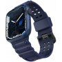 Wytrzymały silikonowy pasek dla Apple Watch 42mm / 41mm / 40mm / 38mm - ciemnoniebieski