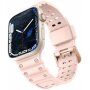 Wytrzymały silikonowy pasek dla Apple Watch 42mm / 41mm / 40mm / 38mm - różowy