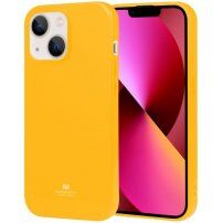 Goospery etui błyszczące z miękkiego plastiku do iPhone 14 - żółte