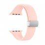 Silikonowy pasek z metalowym zapięciem magnetycznym dla Apple Watch 42mm / 41mm / 40mm / 38mm - różowy