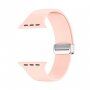 Silikonowy pasek z metalowym zapięciem magnetycznym dla Apple Watch 42mm / 41mm / 40mm / 38mm - różowy