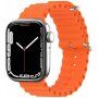 Silikonowy pasek oceaniczny dla Apple Watch 42mm / 41mm / 40mm / 38mm - neonowo-pomarańczowy